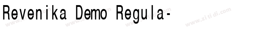 Revenika Demo Regula字体转换 Revenika Demo Regula字体转换